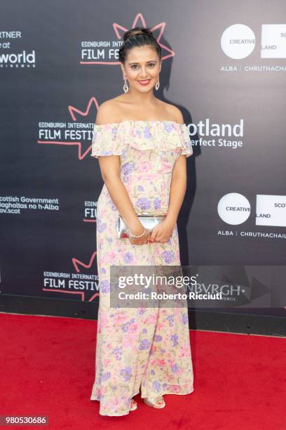 Actress Natalie Davies attends a photocall for the World Premiere of 'Eaten by Lions' during the 72nd Edinburgh International Film Festival at...