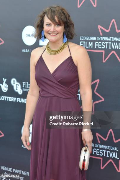 Producer Hannah Stevenson attends a photocall for the World Premiere of 'Eaten by Lions' during the 72nd Edinburgh International Film Festival at...