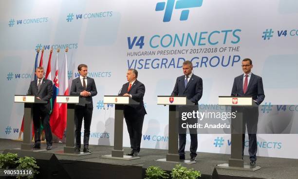 Hungarian Prime Minister Viktor Orban , Slovakian Prime Minister Peter Pellegrini , Austrian Prime Minister Sebastian Kurz , Prime Minister of Poland...