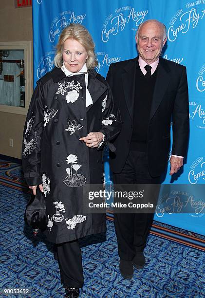 Actress Candice Bergen husband Marshall Rose attend the Broadway opening of "Come Fly Away" at the Marriott Marquis on March 25, 2010 in New York...