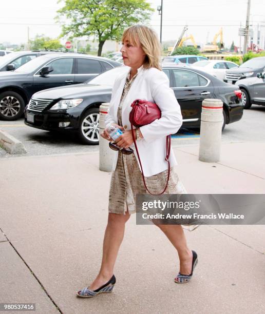 Renata Ford, widow of the former mayor and sister-in-law to Premier-elect Doug Ford, arrives at court to plead guilty to impaired driving charges.