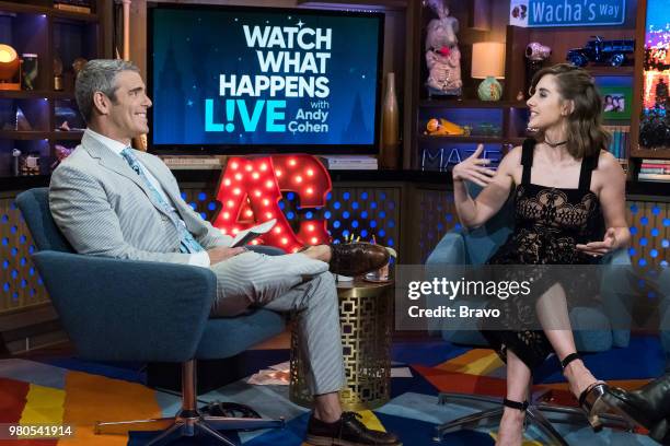 Pictured : Andy Cohen and Alison Brie --