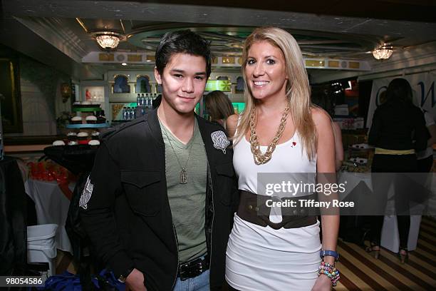 Actor Boo Boo Stewart and Melanie Segal attend Melanie Segal's Kids Choice Lounge for Save the Children - Day 2 at The Magic Castle on March 25, 2010...