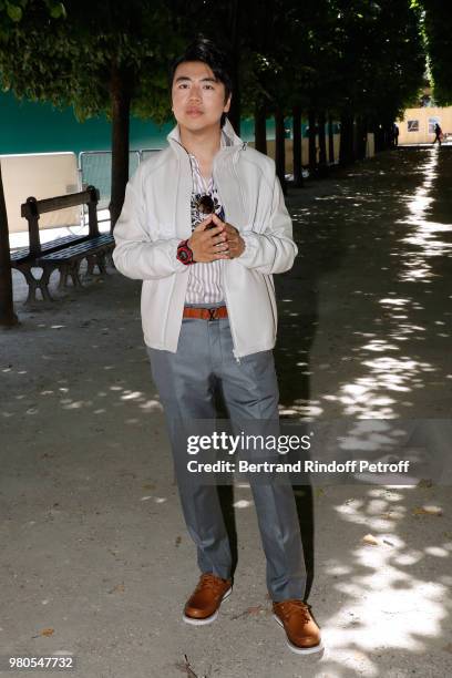 Pianist Lang Lang attends the Louis Vuitton Menswear Spring/Summer 2019 show as part of Paris Fashion Week on June 21, 2018 in Paris, France.