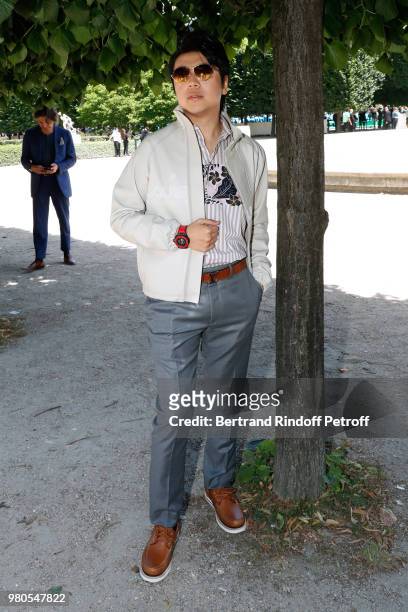 Pianist Lang Lang attends the Louis Vuitton Menswear Spring/Summer 2019 show as part of Paris Fashion Week on June 21, 2018 in Paris, France.