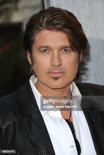 Billy Ray Cyrus arrives at the "The Last Song" Los Angeles premiere held at ArcLight Hollywood on March 25, 2010 in Hollywood, California.