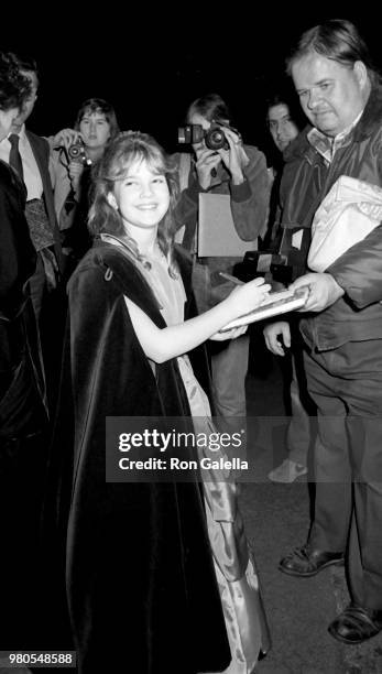 Drew Barrymore attends 11th Annual People's Choice Awards on March 14, 1985 at the Santa Monica Civic Auditorium in Santa Monica, California.