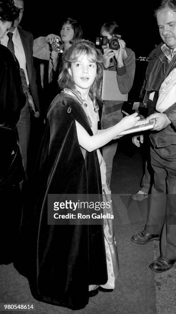 Drew Barrymore attends 11th Annual People's Choice Awards on March 14, 1985 at the Santa Monica Civic Auditorium in Santa Monica, California.