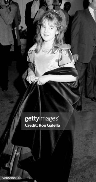 Drew Barrymore attends 11th Annual People's Choice Awards on March 14, 1985 at the Santa Monica Civic Auditorium in Santa Monica, California.