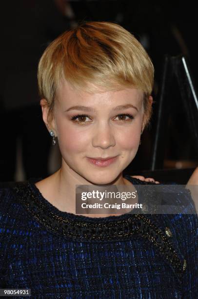 Carey Mulligan arrives at "The Greatest" Los Angeles Premiere at Linwood Dunn Theater at the Pickford Center for Motion Study on March 25, 2010 in...