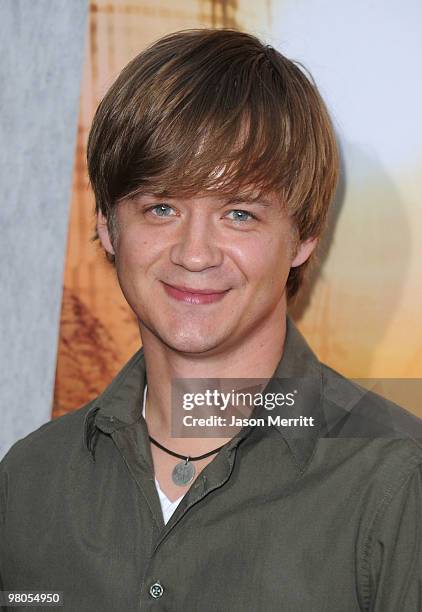 Jason Earles arrives at the "The Last Song" Los Angeles premiere held at ArcLight Hollywood on March 25, 2010 in Hollywood, California.