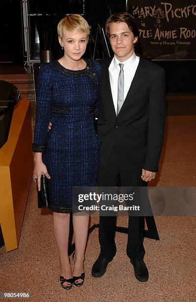 Carey Mulligan and Johnny Simmons arrives at "The Greatest" Los Angeles Premiere at Linwood Dunn Theater at the Pickford Center for Motion Study on...