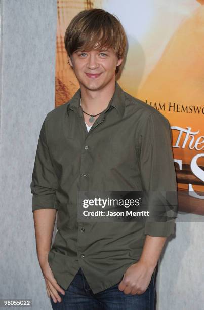 Jason Earles arrives at the "The Last Song" Los Angeles premiere held at ArcLight Hollywood on March 25, 2010 in Hollywood, California.