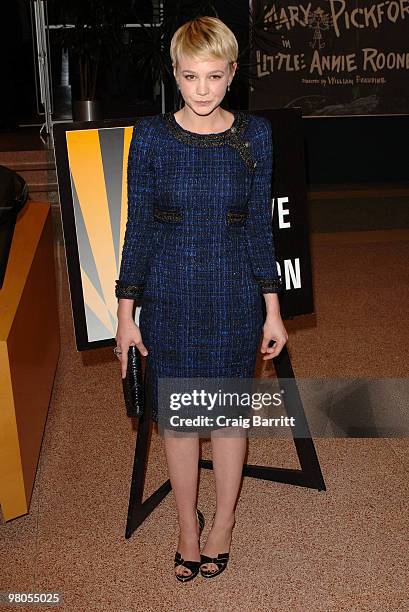 Carey Mulligan arrives at "The Greatest" Los Angeles Premiere at Linwood Dunn Theater at the Pickford Center for Motion Study on March 25, 2010 in...