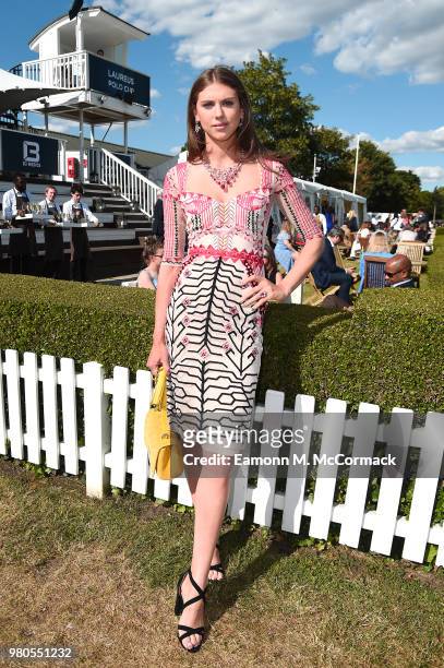 Sabrina Fletcher attends the Laureus Polo Cup the at Ham Polo Club on June 21, 2018 in Richmond, England.
