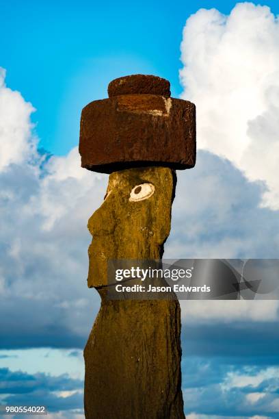 ahu tahai, rapa nui, easter island, chile - hanga roa stock pictures, royalty-free photos & images