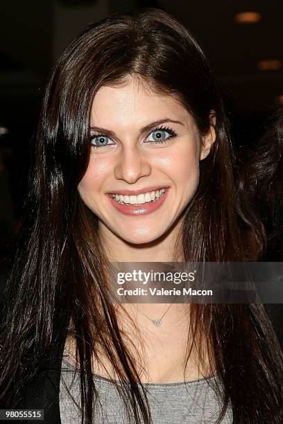 Actress Alexandra Daddario attends an Evening of Italian Fashion and Style on March 25, 2010 in Los Angeles, California.