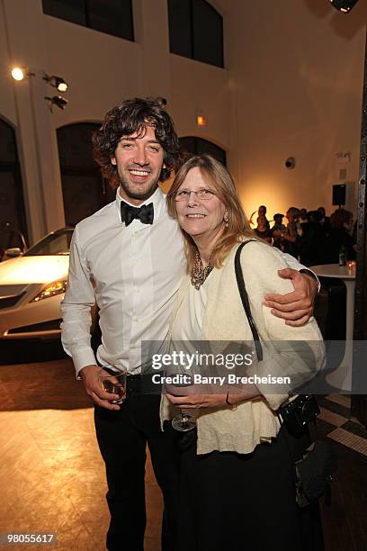 Photographer Erik Madegan Heck and his mother Shelly Madigan during the all-new 2010 Acura ZDX seven-city Tour featuring fashion and fine art...