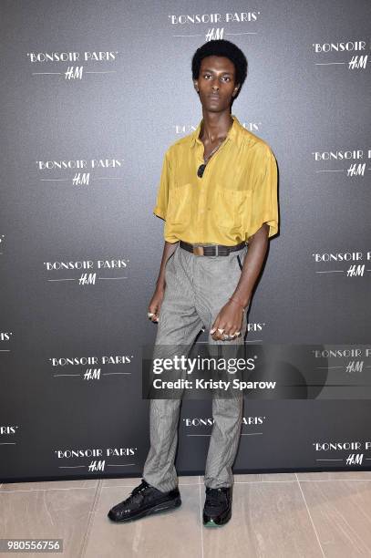 Guest attends the H&M Flagship Opening Party as part of Paris Fashion Week on June 19, 2018 in Paris, France.