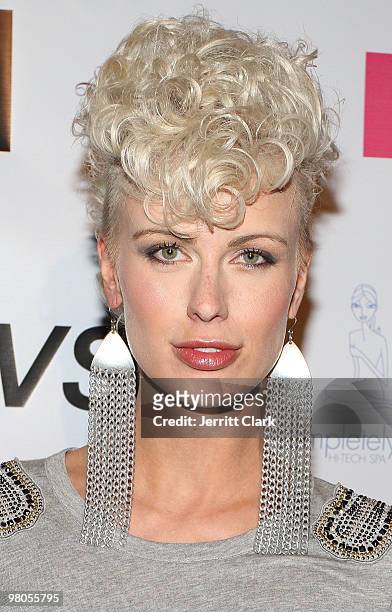 Model CariDee English attends the I Want Now fashion show benfiting Haiti at Tenjune on March 25, 2010 in New York City.