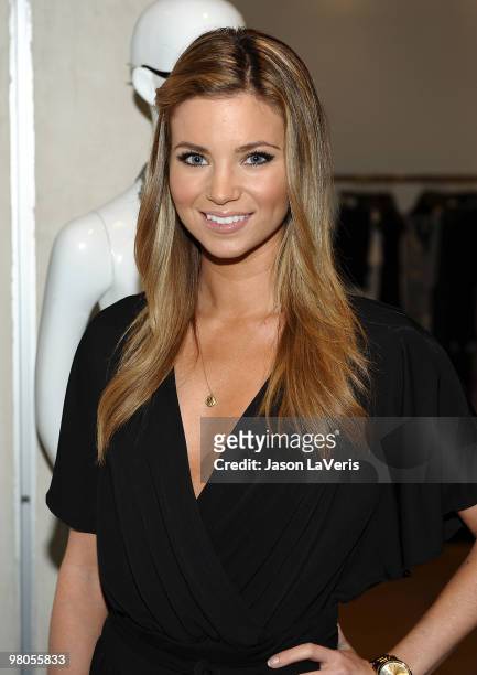 Actress Amber Lancaster attends the Marie Claire Italian fashion and style event at Madison Melrose on March 25, 2010 in Los Angeles, California.