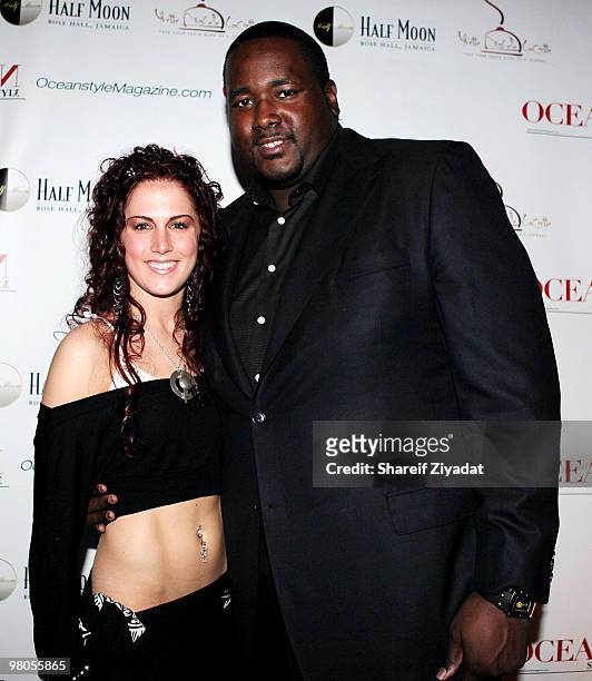 Recording artist Candi Lynn and Quinton Aaron attend the Ocean Style TV launch party at Varanda on March 25, 2010 in New York City.