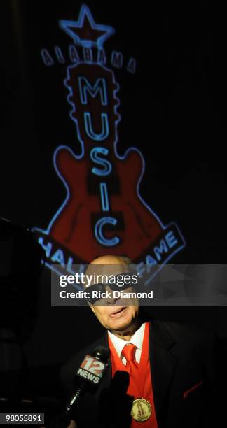 Honorees/Inductees - Blind Boys of Alabama founding member Jimmy Carter at the Alabama Music Hall of Fame's 13th Induction Banquet and Awards Show at...