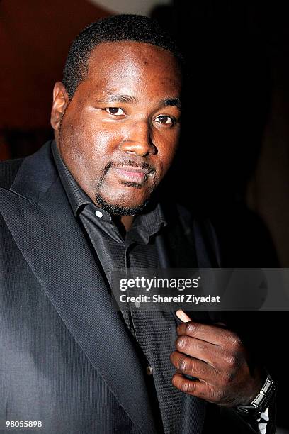 Quinton Aaron attends the Ocean Style TV launch party at Varanda on March 25, 2010 in New York City.