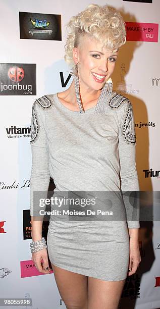 CariDee English attends the I Want Now fashion show benfiting Haiti at Tenjune on March 25, 2010 in New York City.