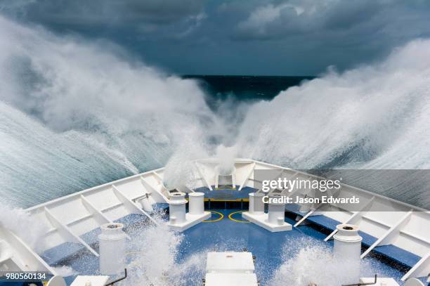 arafura sea, the torres strait, papua, indonesia - schiffsbug stock-fotos und bilder