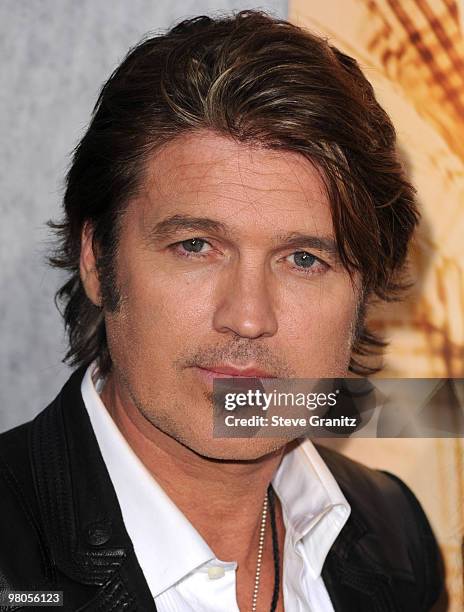 Billy Ray Cyrus attends the "The Last Song" Los Angeles Premiere at ArcLight Hollywood on March 25, 2010 in Hollywood, California.