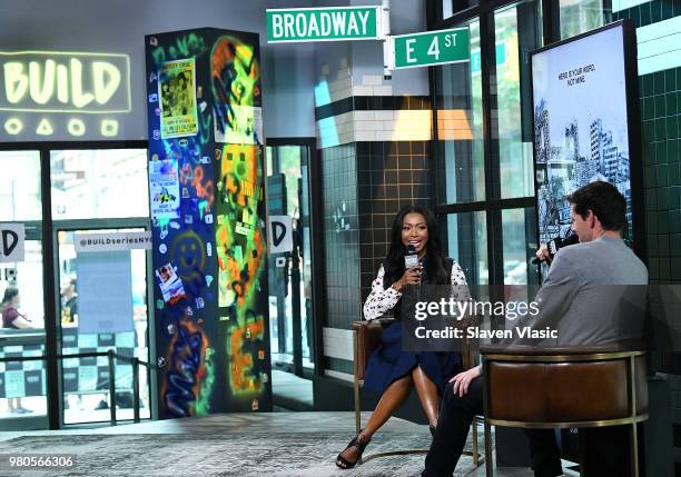 Actress Gabrielle DennisÊvisits Build Series to discuss Marvel's "Luke Cage" at Build Studio on June 21, 2018 in New York City.