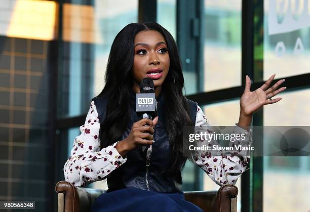 Actress Gabrielle DennisÊvisits Build Series to discuss Marvel's "Luke Cage" at Build Studio on June 21, 2018 in New York City.