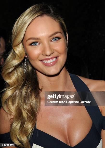 Candice Swanepoel is seen in West Hollywood on March 25, 2010 in Los Angeles, California.