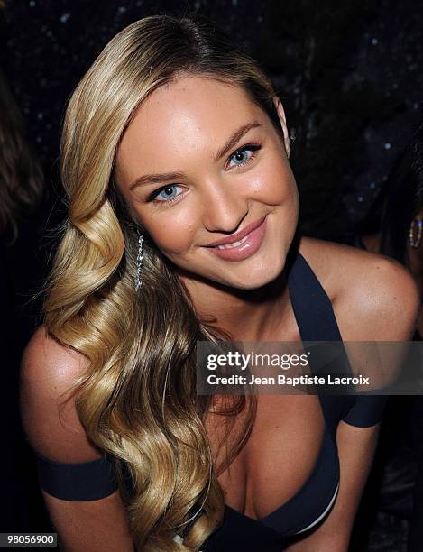 Candice Swanepoel is seen in West Hollywood on March 25, 2010 in Los Angeles, California.