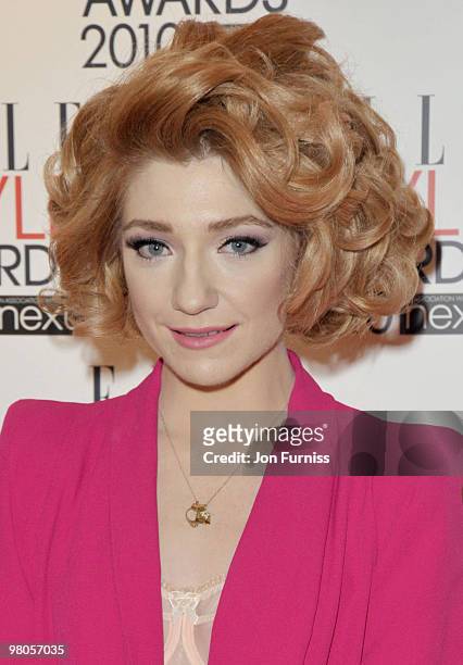 Nicola Roberts attends the ELLE Style Awards 2010 at the Grand Connaught Rooms on February 22, 2010 in London, England.
