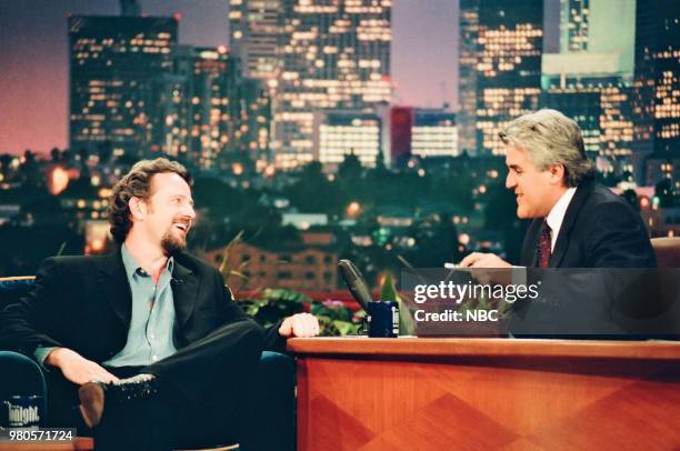 Episode 1616 -- Pictured: Actor Aidan Quinn during an interview with host Jay Leno on June 01, 1999 --