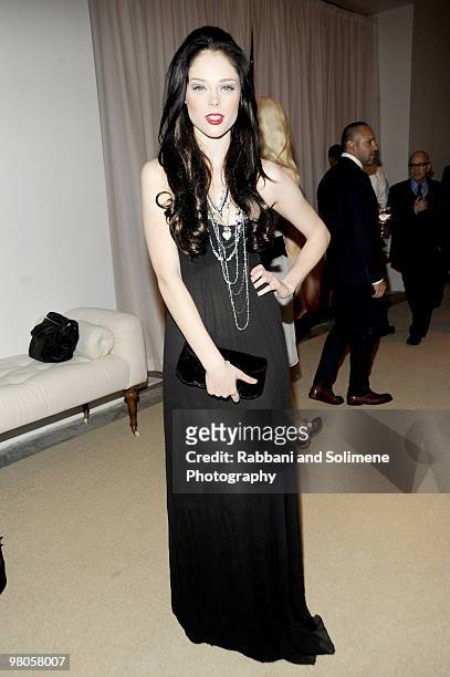 Coco Rocha attends the CFDA/Vogue Fashion Fund Awards at Skylight Studio on November 16, 2009 in New York City.