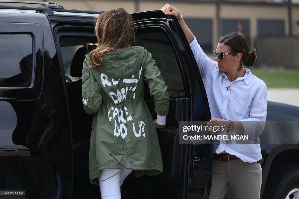 US-POLITICS-IMMIGRATION-MIGRANTS-MELANIA-JACKET