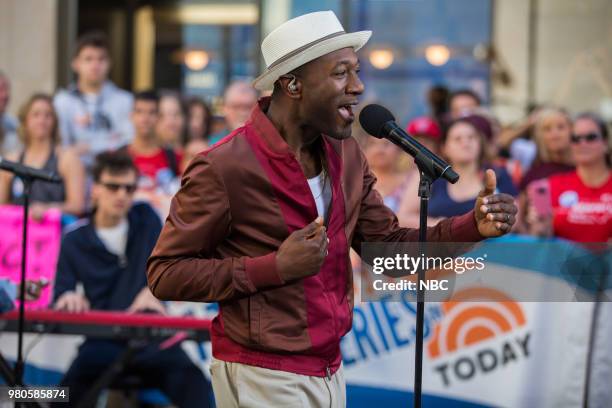 Aloe Blacc on Wednesday, June 20, 2018 --