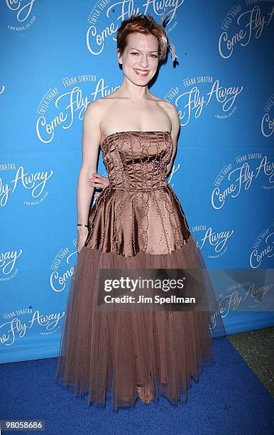 Actress Holly Farmer attends the Broadway opening of "Come Fly Away" after party at the Roseland Ballroom on March 25, 2010 in New York City.