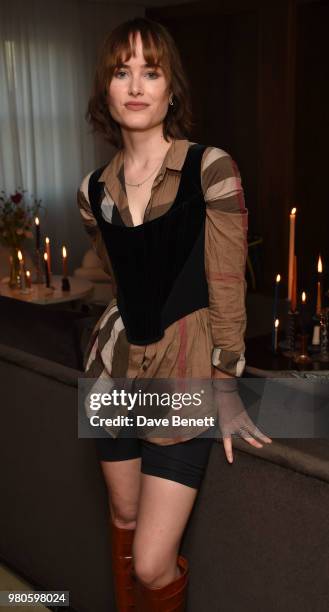 Julia Hobbs attends The London EDITION's annual Summer Solstice Dinner Hosted by Edie Campbell and Christabel McGreevy of Itchy Scratchy Patchy at...