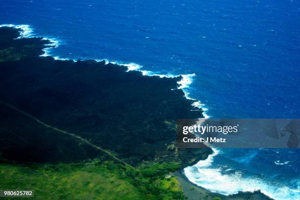 hawaii kona coast and volcano - kona coast stock pictures, royalty-free photos & images