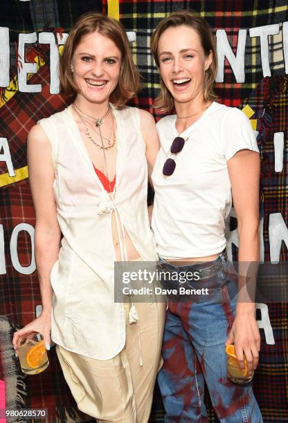 Christabel McGreevy and Edie Campbell attend The London EDITION's annual Summer Solstice Dinner Hosted by Edie Campbell and Christabel McGreevy of...