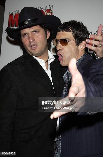 Robert Rodriguez, director, and Antonio Banderas