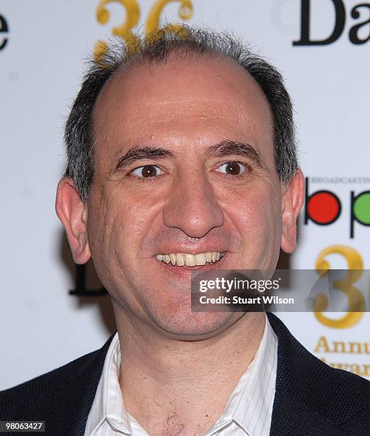 Armando Iannucci attends the Broadcasting Press Guild Television & Radio Awards at the Theatre Royal, Drury Lane on March 26, 2010 in London, England.