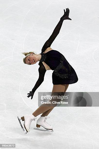 Jenna McCorkell of Great Britain competes during the Ladies Short Program during the 2010 ISU World Figure Skating Championships on March 25, 2010 at...