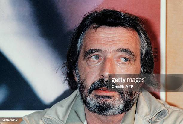 Swiss director Alain Tanner presents his film "Les années lumière" during the 34th International Cannes Film Festival in Cannes on July 19, 1981. AFP...