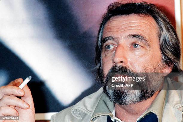 Swiss director Alain Tanner presents his film "Les années lumière" during the 34th International Cannes Film Festival in Cannes on July 19, 1981. AFP...