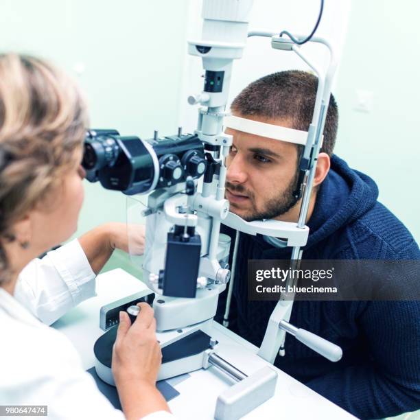 ophthalmology eyesight examination - astigmatism stock pictures, royalty-free photos & images